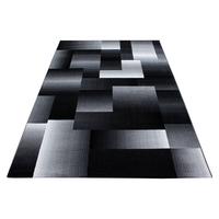 Webteppich Miami Schwarz ca. 120x170cm - Schwarz, Trend, Textil (120/170cm)
