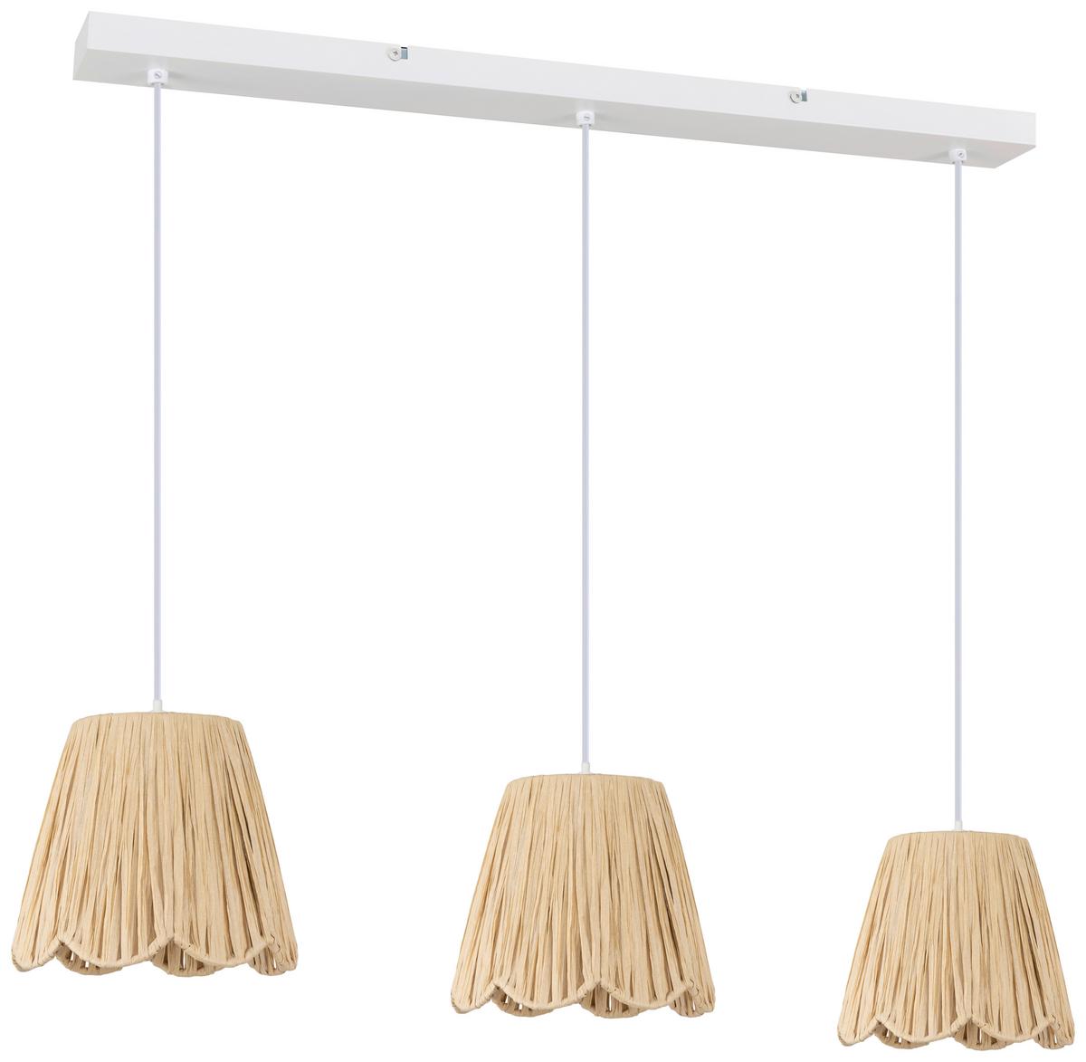 LAMPA WISZĄCA DARLIN - kolor naturalny/biały, Konventionell, metal/papier (80/20/120cm) - Collet's Monde