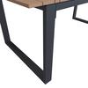 UTEBORD RUBY - mörkgrå/teakfärg, Modern, metall/plast (210/75/100cm) - Bessagi Garden