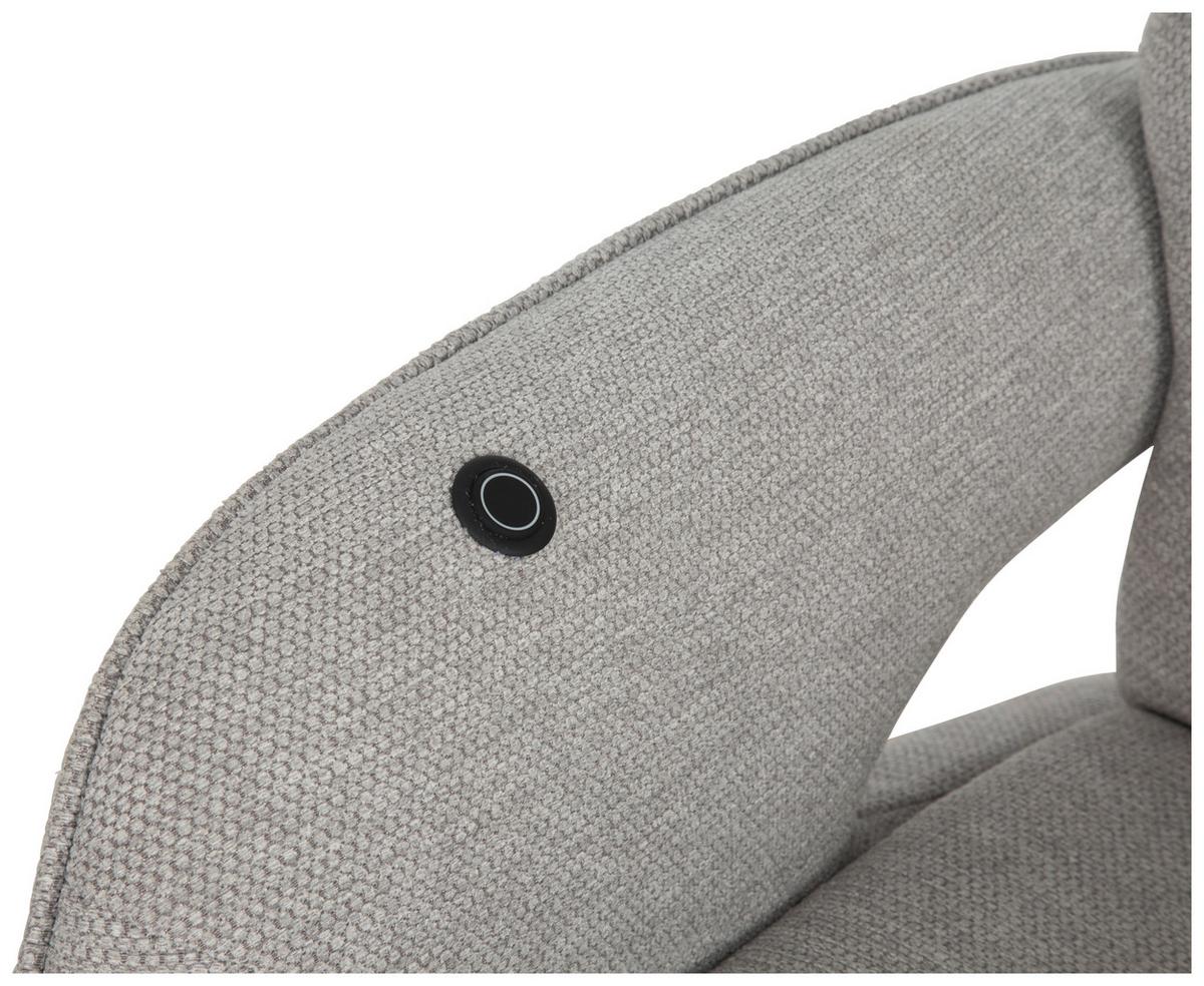 Masažni Stol Ottawa, Svetlo Siva - barve kroma/svetlo siva, Moderno, kovina/tekstil (74/115/92cm)