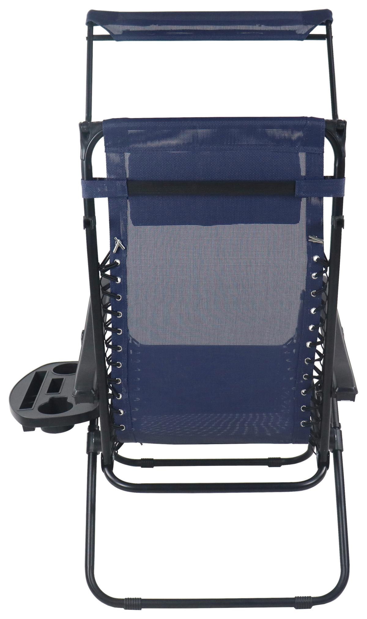 GARTENLIEGE MALTOSA XL - Blau, Modern, Textil/Metall (51/133/91cm) - Gardenson