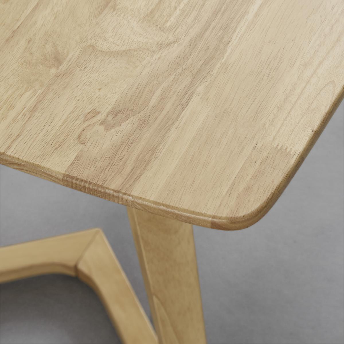 Esstisch Colin in Holz Kautschuk massiv ca. 140x75 cm - Naturfarben, MODERN, Holz (140/75/80cm) - Bessagi Home