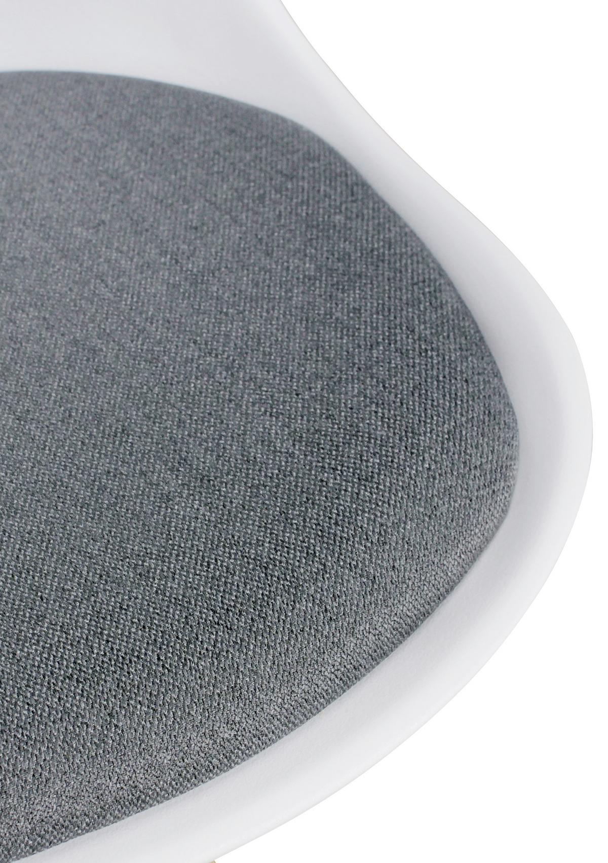 Set Stolov Lima - siva/barve hrasta, Design, umetna masa/tekstil (48/89/48cm) - MID.YOU