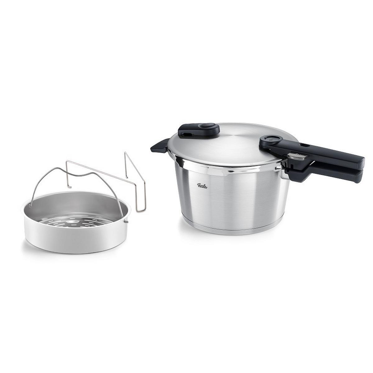 SZYBKOWAR 602-410-04-070/0 FISSLER - kolor srebrny/kolor stalowy, Basics, metal (19/18cm) - Fissler