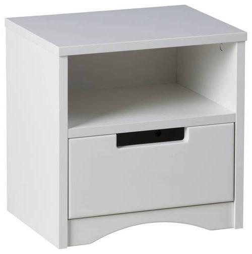 Noćni Ormarić Classic - bijela, Moderno, drvni materijal (40/40/30cm) - Bessagi Kids