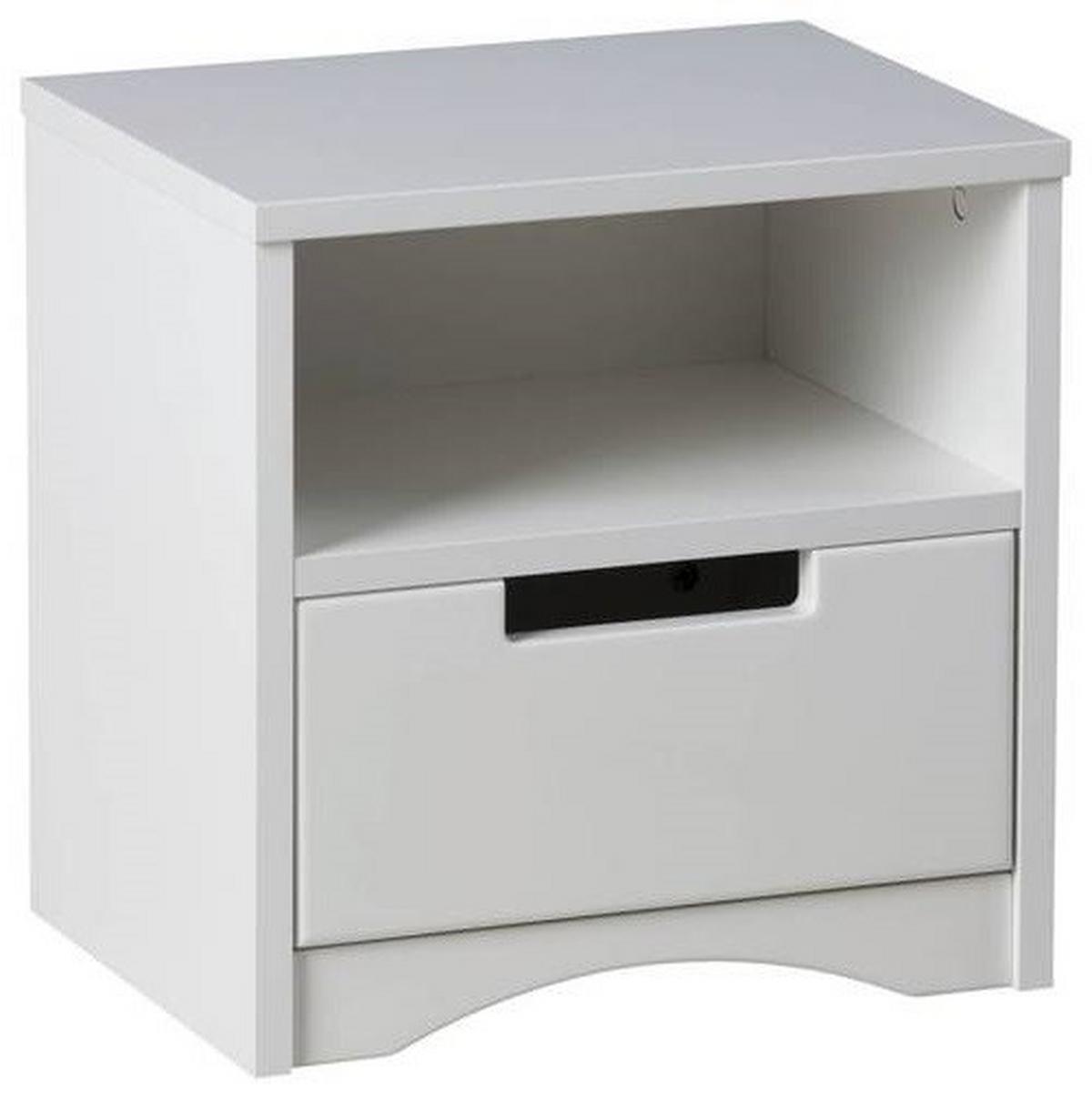 Noćni Ormarić Classic - bijela, Moderno, drvni materijal (40/40/30cm) - Bessagi Kids