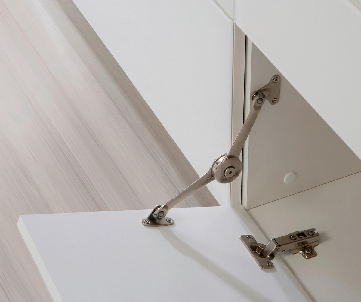 Tv-element Poole, Bela - barve nerjavečega jekla/barve šampanjca, Design, kovina/umetna masa (219,9/57/52,5cm) - Hom`in