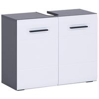 Omarica Za Pod Umivalnik Pearl New - bela/antracit, Konvencionalno, umetna masa/leseni material (70/55,5/29,6cm)