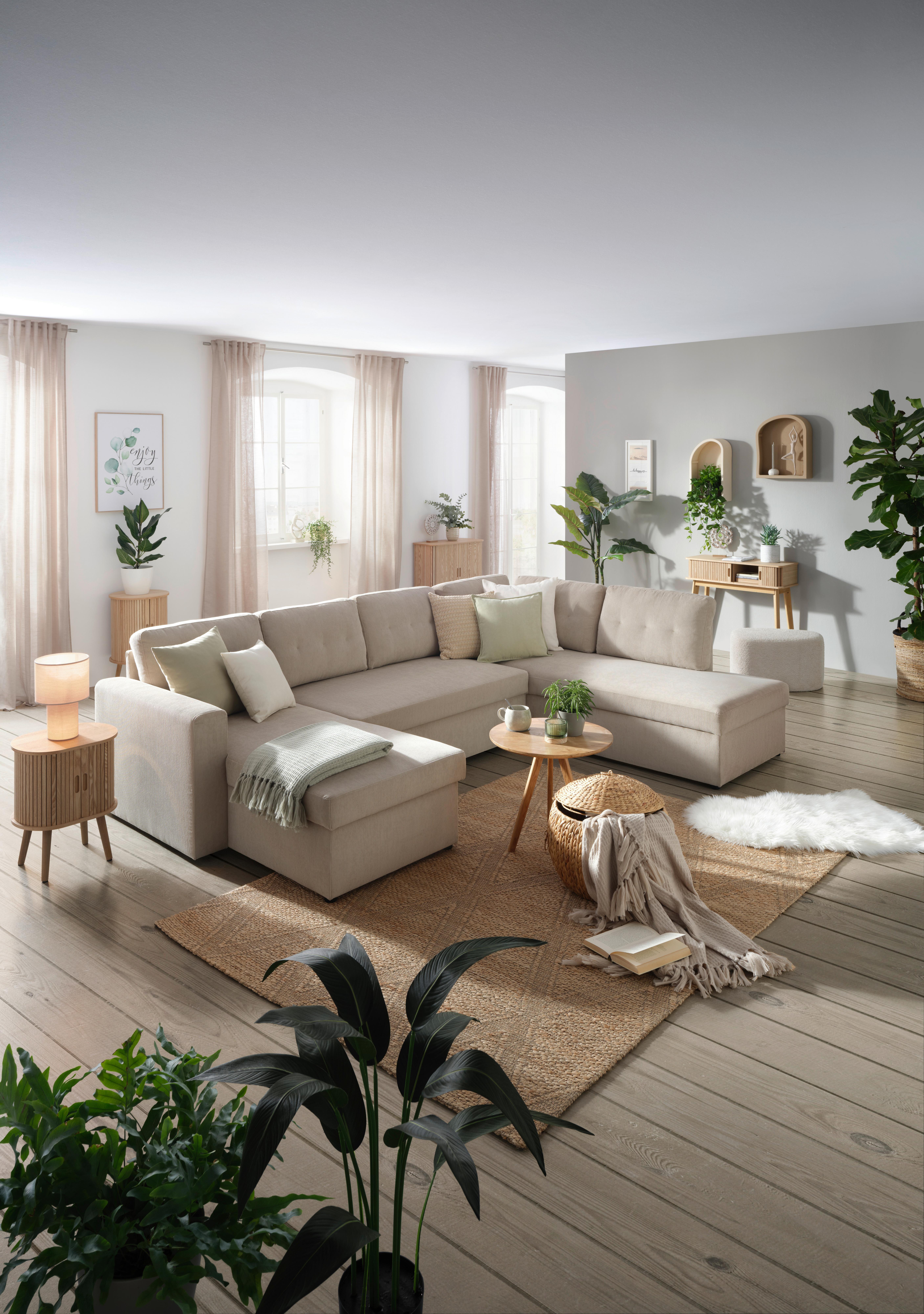 GARDINLÄNGD BIO-LUISE 2 STK. - beige, Natur, textil (140/255-267cm) - ecoTree