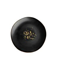 Desszertes Tányér Onix - fekete/aranyszínű, Modern, kerámia (20,5cm) - Mömax