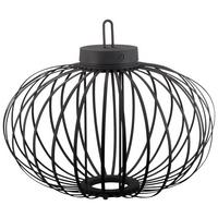 Akku-Tischleuchte Akuba Schwarz max. 1,5 Watt - Schwarz, Design, Holz/Kunststoff (46/46/37cm)