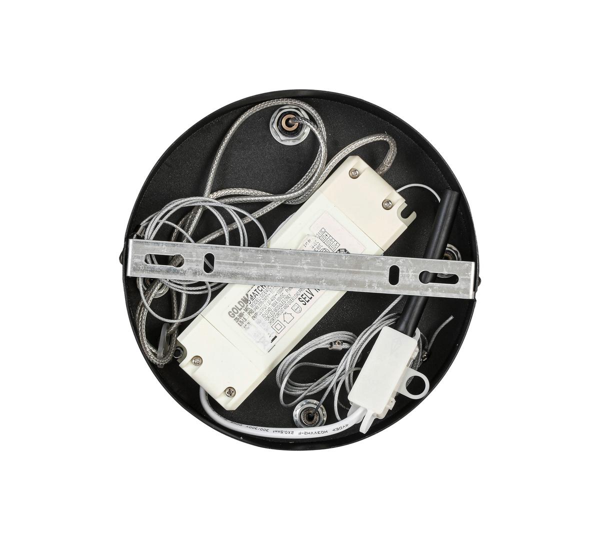 LAMPA WISZĄCA LED ELIO *SBN*SH* - czarny, Design, tworzywo sztuczne/metal (60/120cm) - Novel