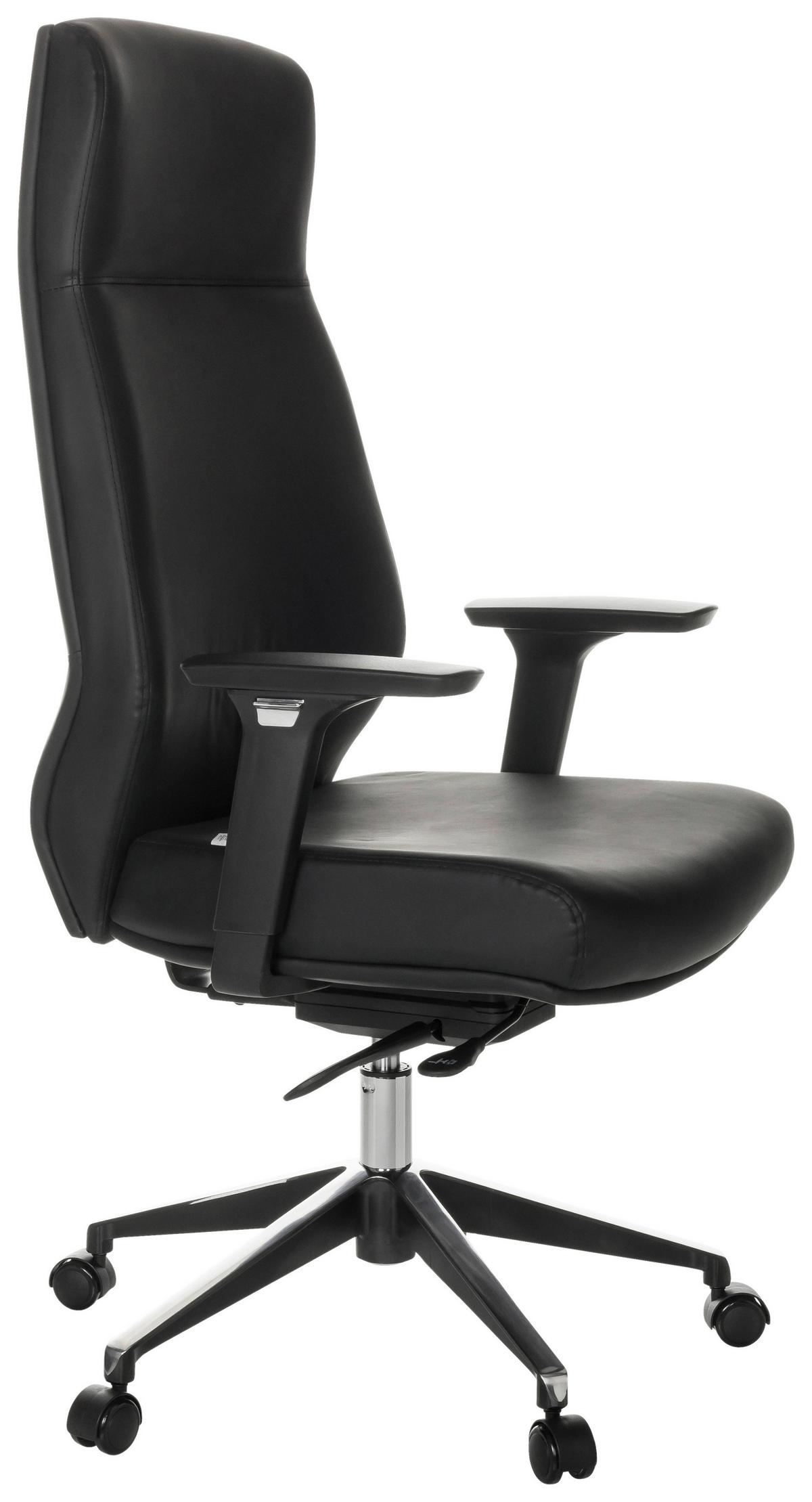 Chefsessel Vitoro ECO Schwarz - Schwarz, Basics, Leder/Kunststoff (68/123-130/68cm) - MID.YOU