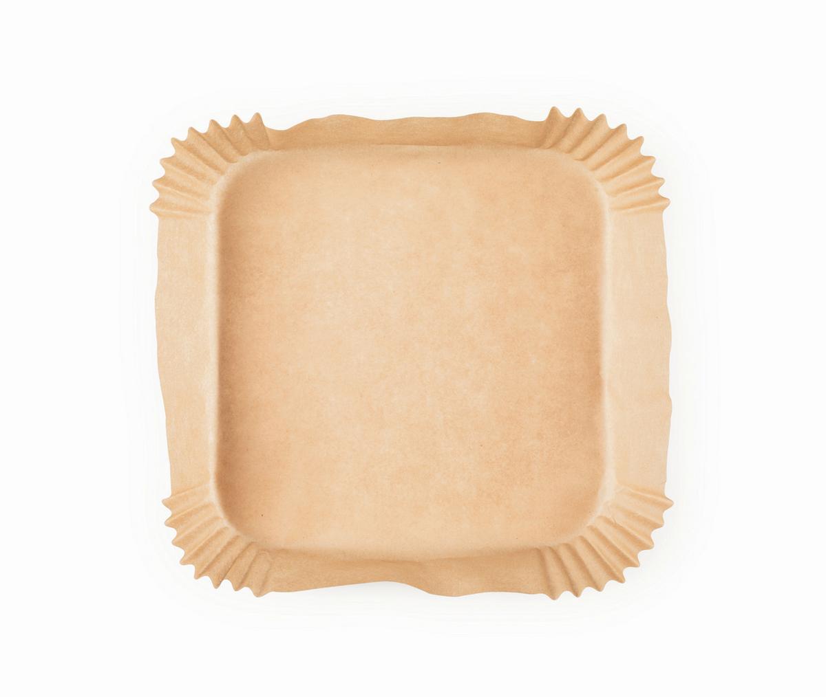 Backpapier Heißluftfritteuse Hellbraun, 100 Stk. - Hellbraun, KONVENTIONELL, Papier (20/20/4,5cm)