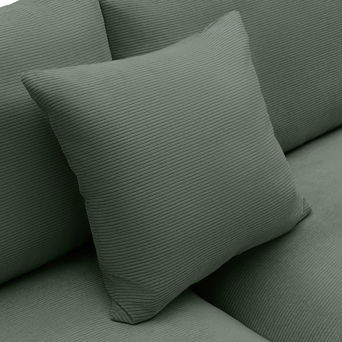 Ecksofa Pedro Hellgrün - Schwarz/Hellgrün, MODERN, Kunststoff/Textil (300/190cm) - Mömax