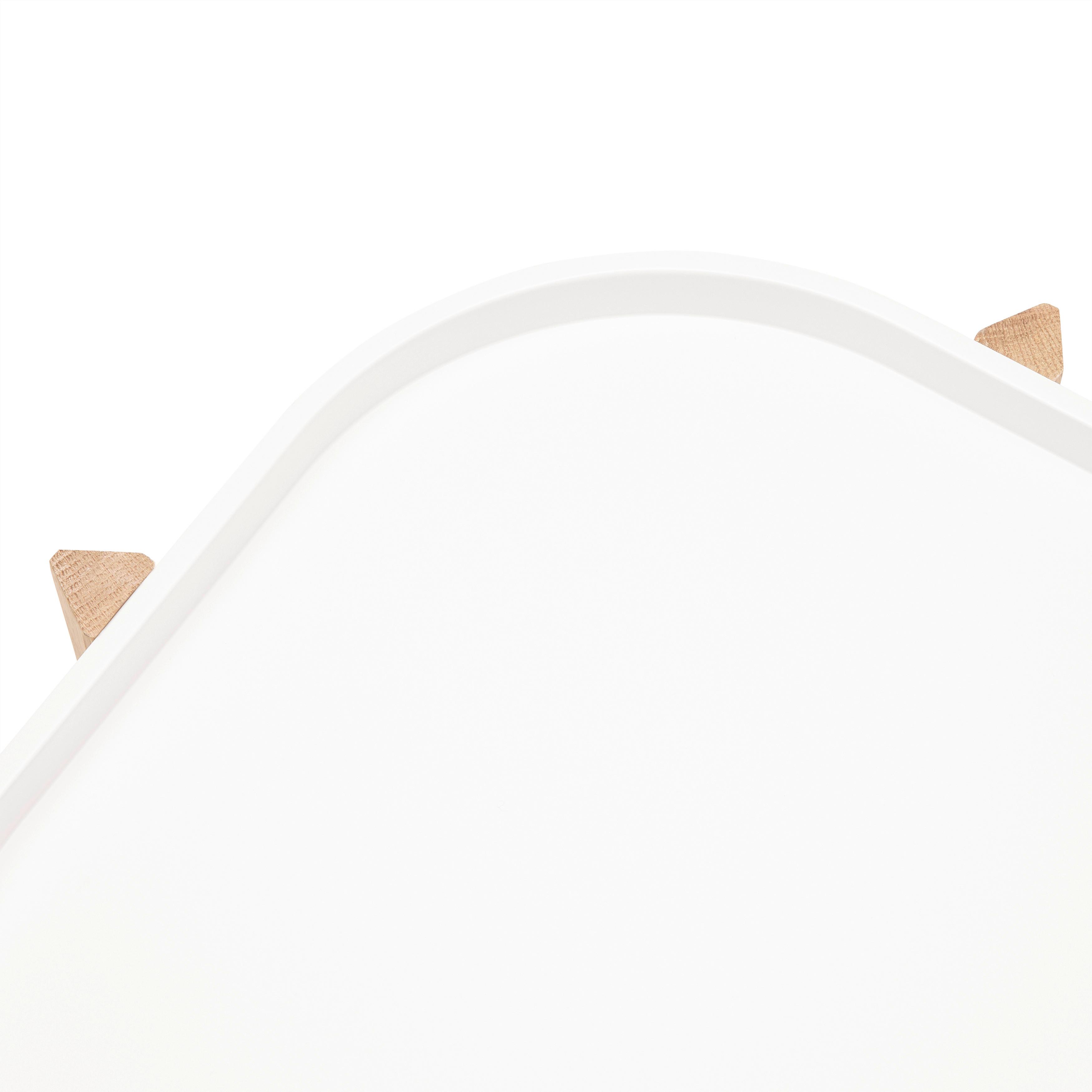 SOFFBORD STRUT - vit/naturfärgad, Modern, trämaterial/trä (100/50/45cm) - Mömax