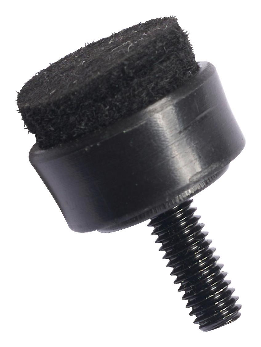VILTGLIJDERS GERT - 4DELIGER SET - Zwart, Basics, Kunststof (1.9/2.2/1.9cm) - Mömax