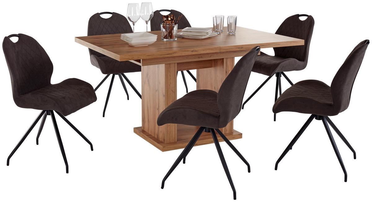 Raztegljiva Miza Patrik, Barva Hrasta, 150-190x90 - barve hrasta, Konvencionalno, leseni material (150 (190)/76/90cm)