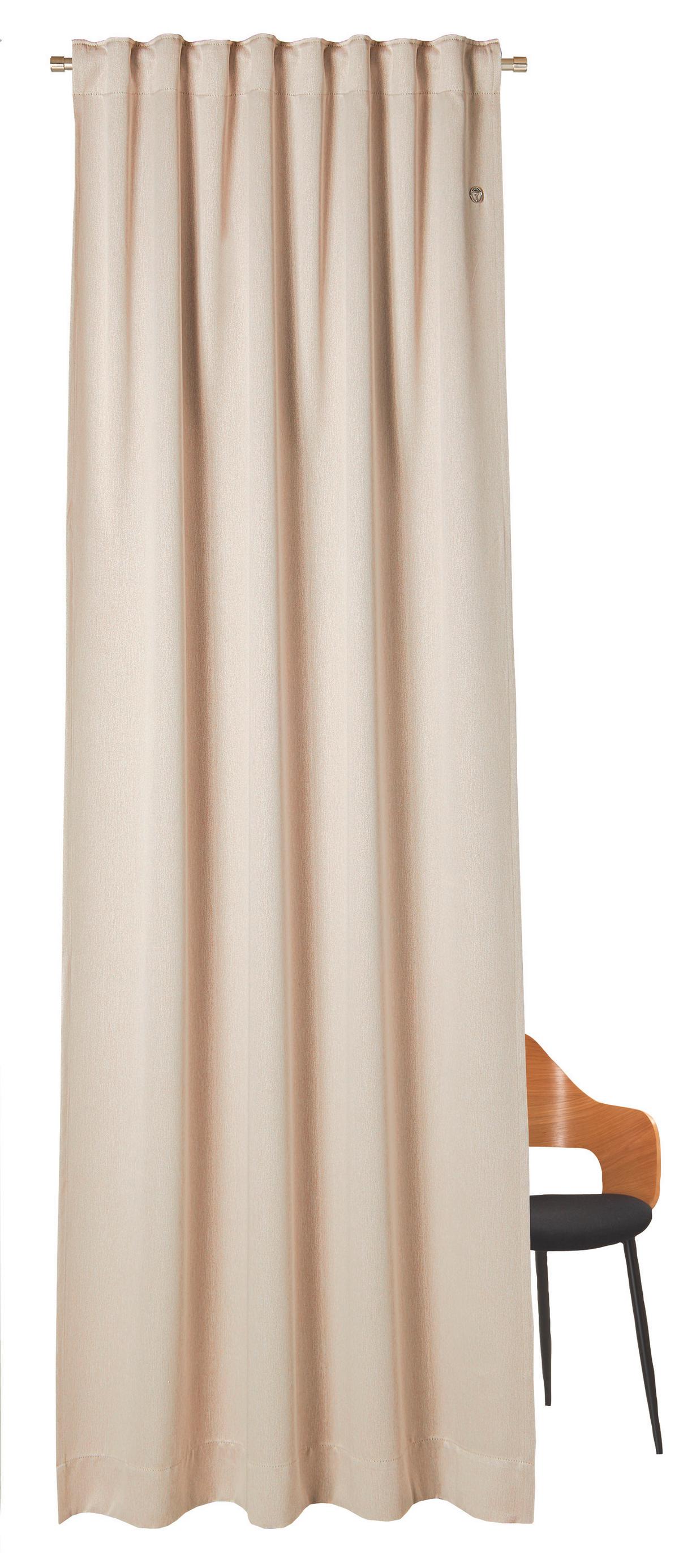 ZASŁONA GOTOWA J!PURE DIMOUT JOOP! - beżowy/kolor naturalny, Design, tkanina (130/250cm) - Joop!