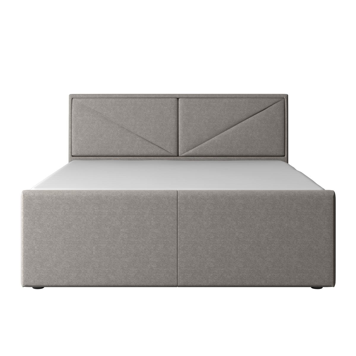 Boxspringbett Lima ca. 180x200 cm Silberfarben - Silberfarben/Schwarz, MODERN, Karton/Holzwerkstoff (180/200cm) - MID.YOU