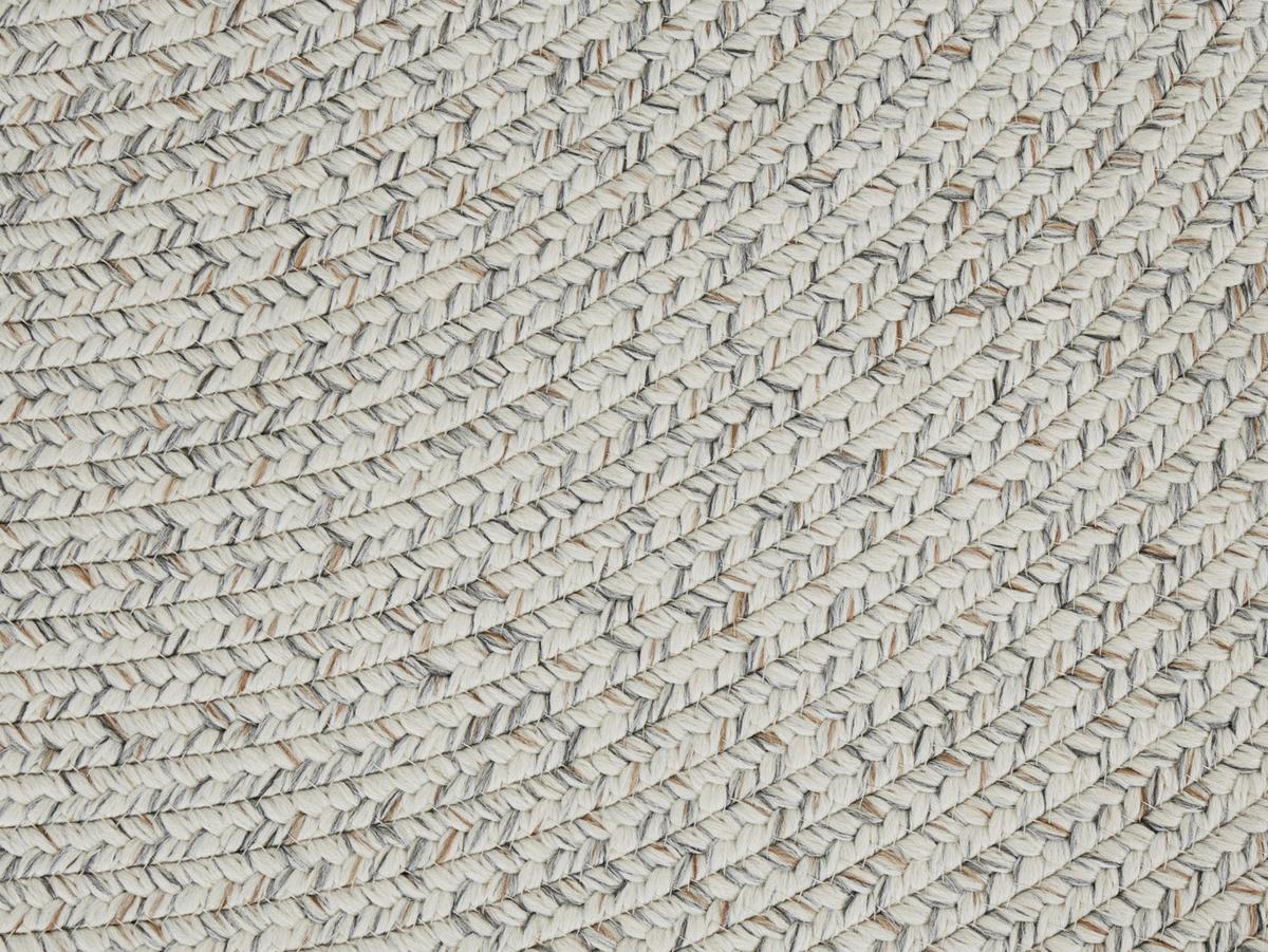 Outdoorteppich Trenzado Creme Ø ca. 150cm - Multicolor/Creme, Design, Kunststoff (150cm)