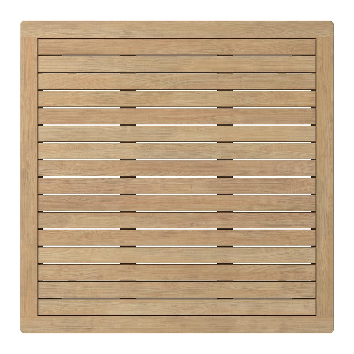 KOMPLET OGRODOWY ZE STOŁEM TABEA - antracytowy/kolor drewna tekowego, Modern, drewno/tkanina (90/65/75/82/90/62cm) - Ambia Garden