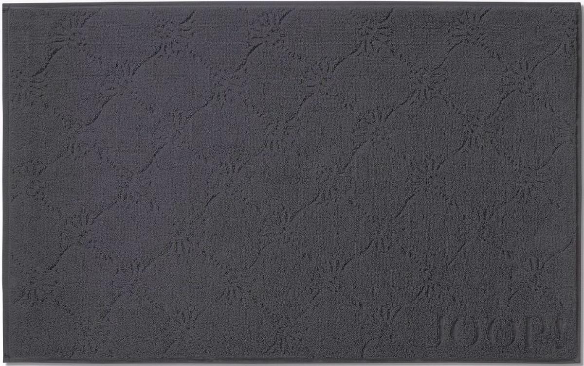 DYWANIK ŁAZIENKOWY JOOP! UNI CORNFLOWER - antracytowy, Basics, tkanina (50/80cm) - Joop!
