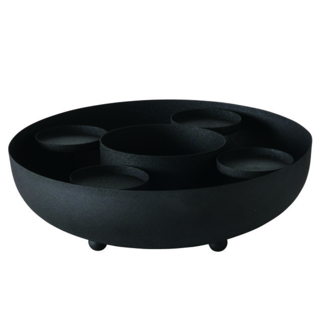 Kerzenhalter Slayca in Schwarz - Schwarz, MODERN, Metall (31/11cm)