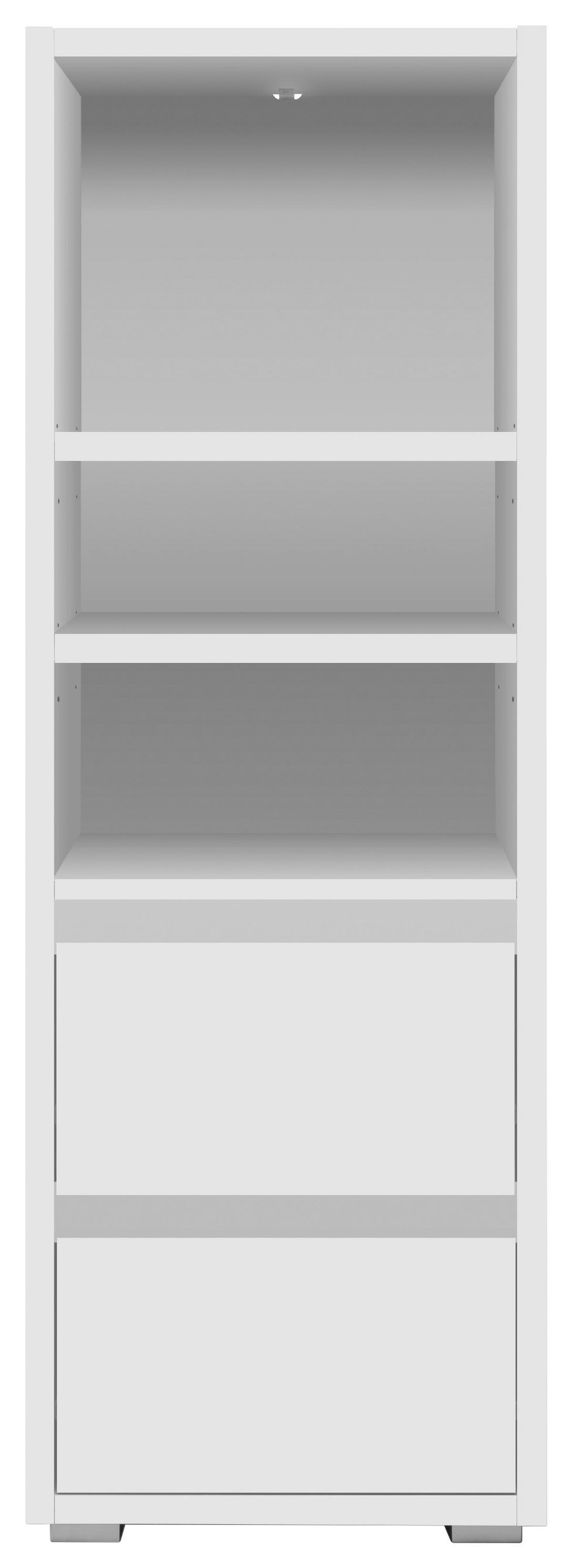 Arhivska Omara Image 22, Bela - srebrne barve/bela, Konvencionalno, leseni material (45/131/37cm) - MID.YOU