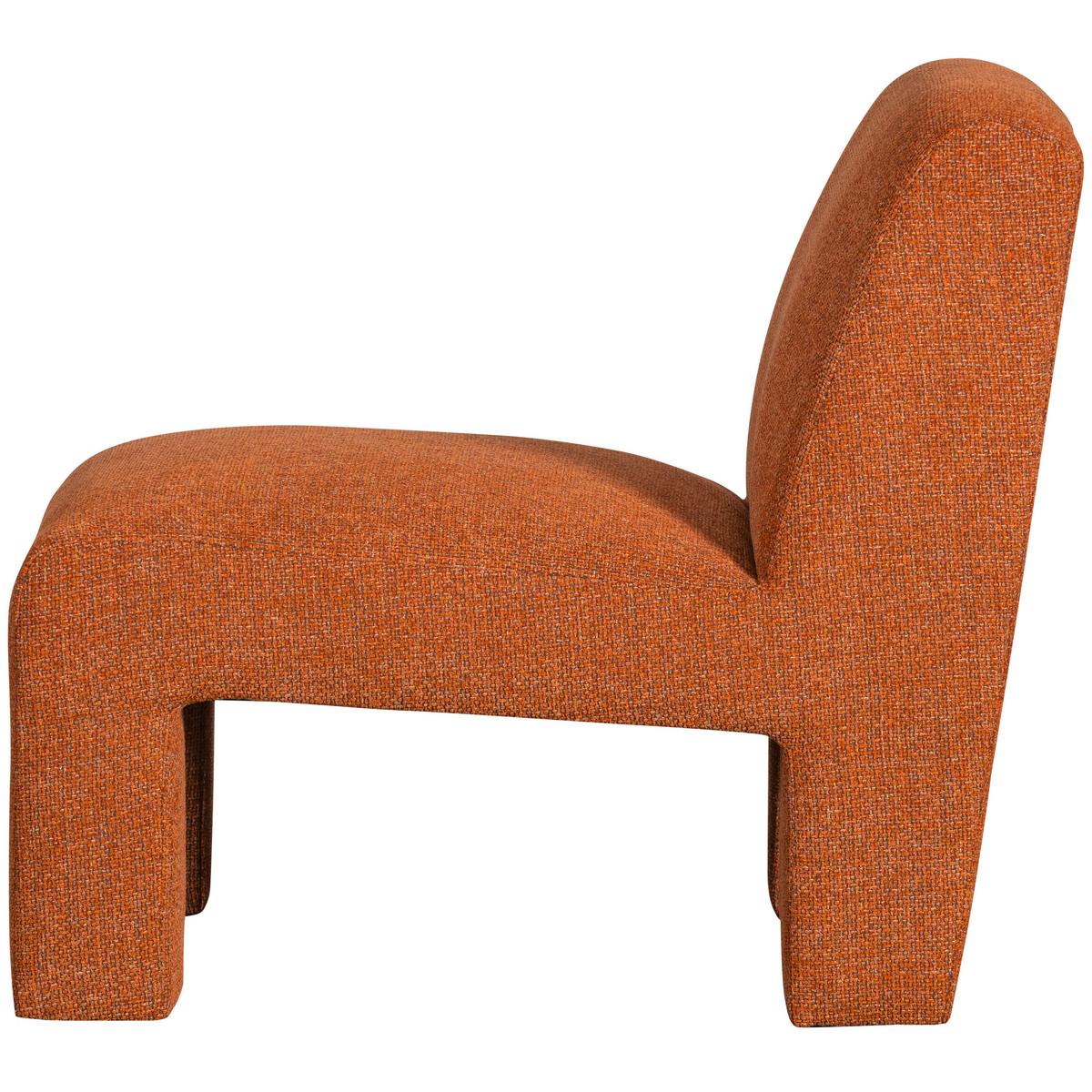 Sessel Lavid Orange B: 74 cm - Orange, Design, Textil (74/73/84cm) - Livetastic