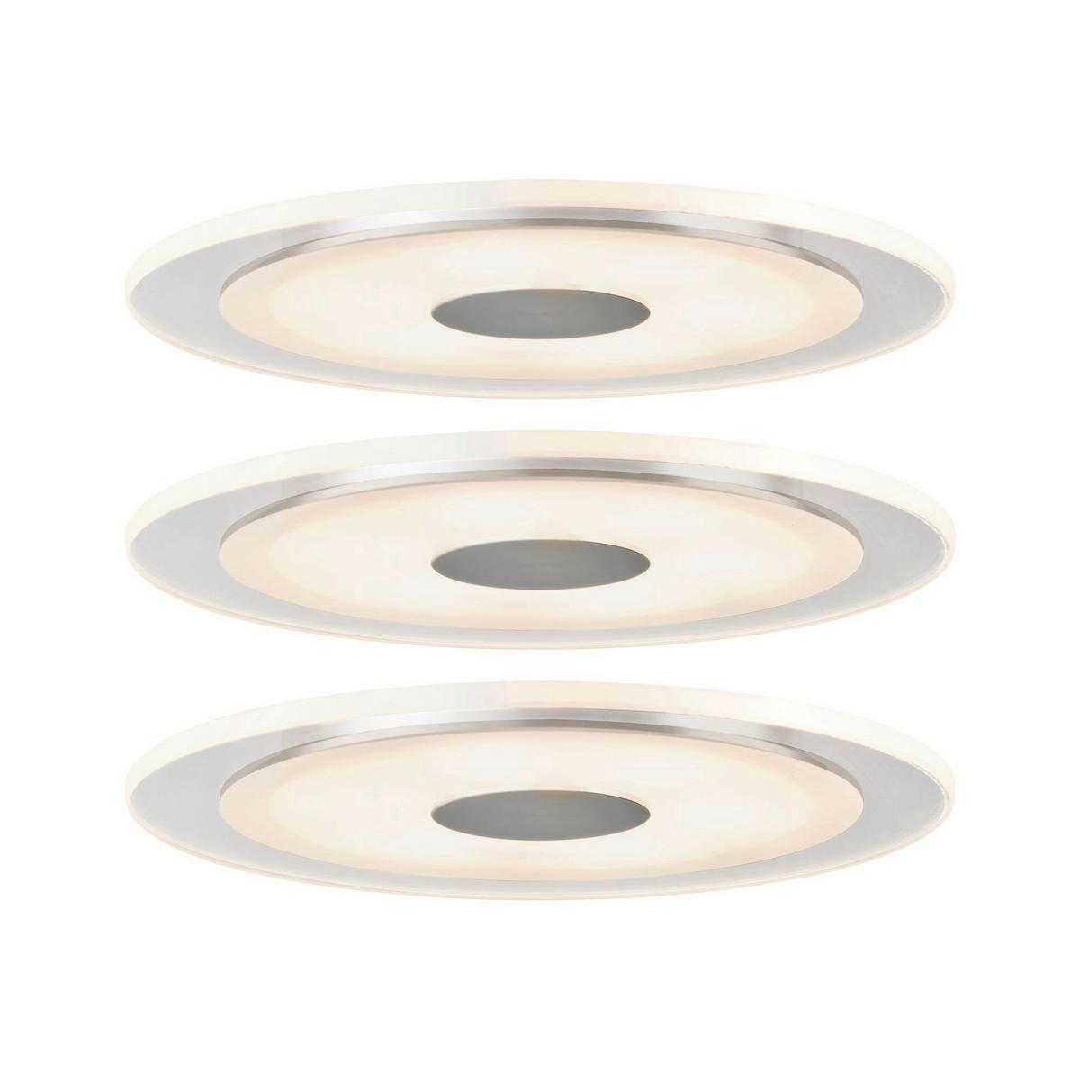 LED-Deckenleuchte EBL Whirl max. 6 Watt, 3-teilig - Basics, Metall (15cm) - Paulmann