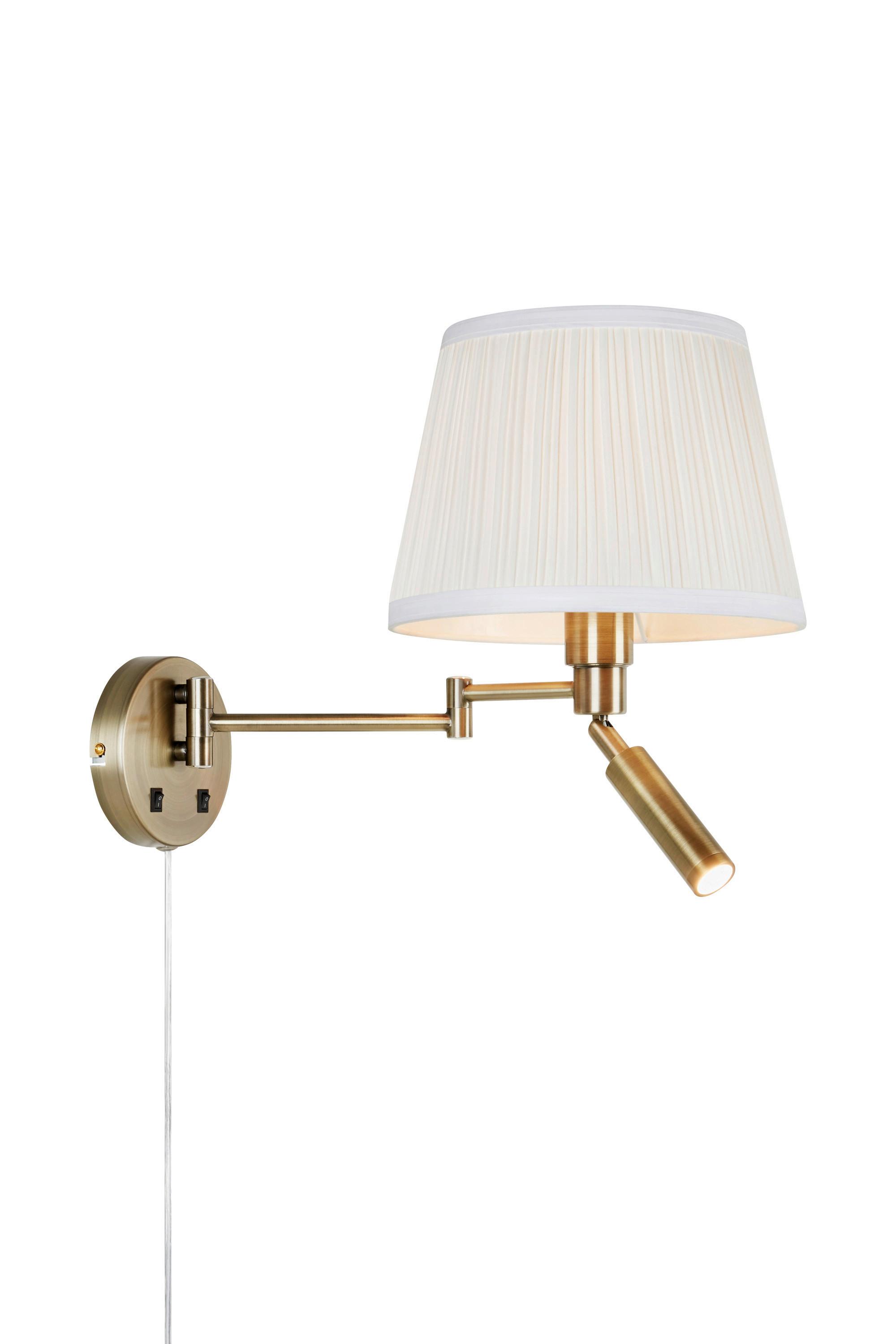 Wandleuchte Pivot Wall max. 60 Watt - Messingfarben, Design, Metall (42,5/25/32cm) - Markslöjd