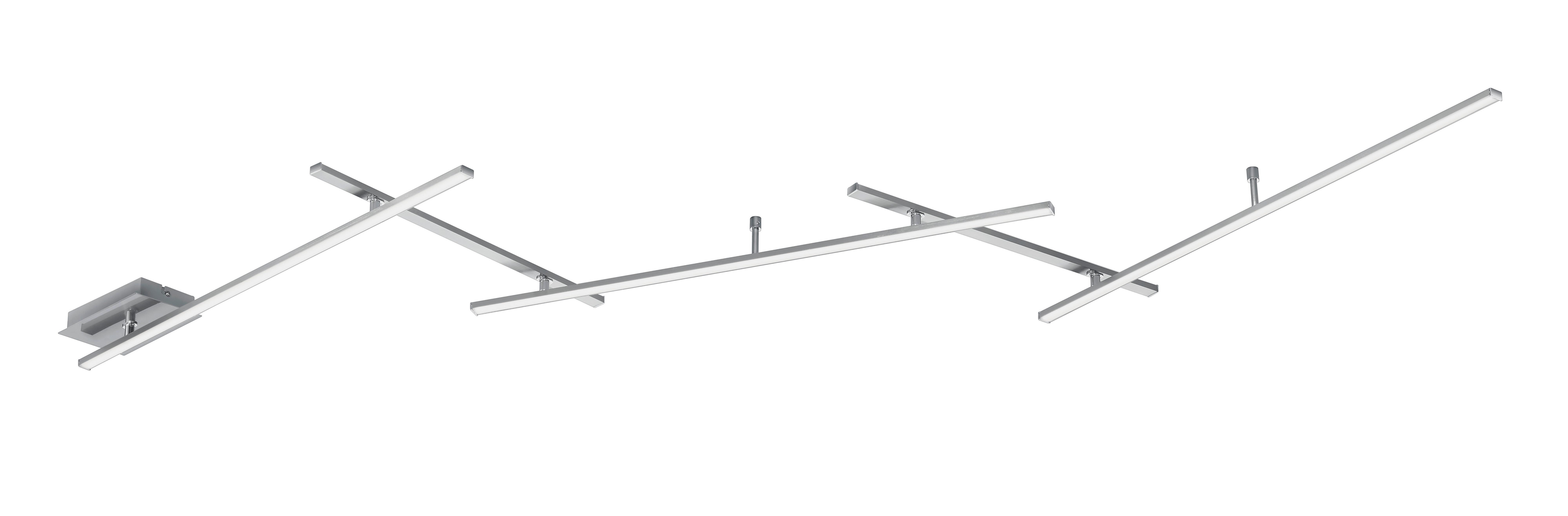 LAMPA SUFITOWA LED X62035107 INDIRA *SBN* - biały/kolor niklowy, Trend, tworzywo sztuczne/metal (245/50/6,5cm) - Novel