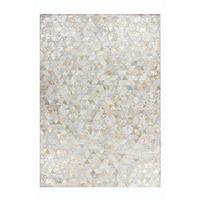 FLACHWEBETEPPICH ROCKET 410 ELFENBEIN / GOLD - Goldfarben/Creme, Konventionell, Leder (200/290cm) - Kayoom