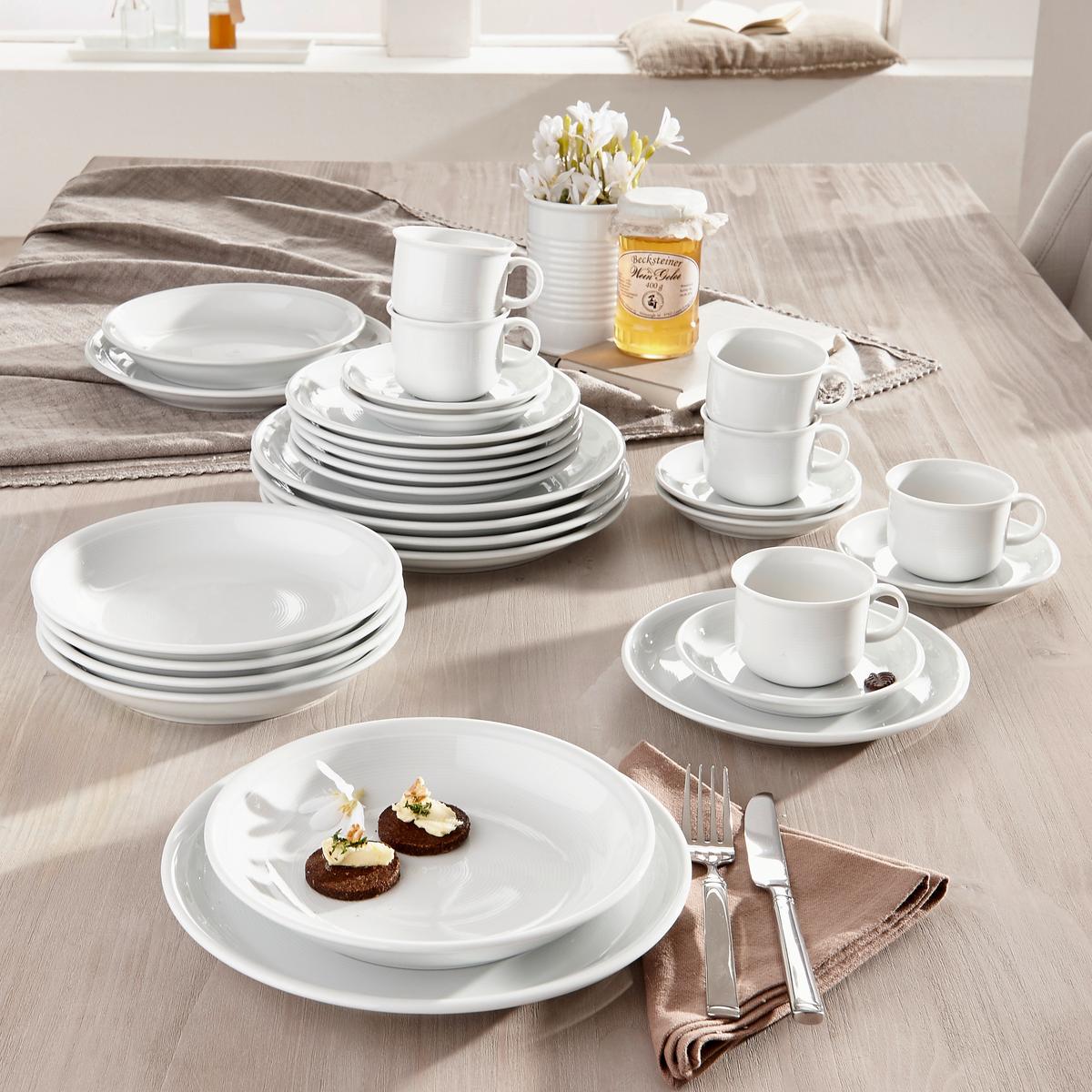 SERWIS OBIADOWO-ŚNIADANIOWY TREND ROSENTHAL - biały, Konventionell, ceramika - Thomas