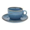 Espressotasse mit Untertasse Capri Blau - Blau, MODERN, Keramik - Mömax