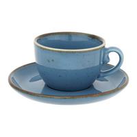 Espressotasse mit Untertasse Capri Blau - Blau, MODERN, Keramik - Mömax