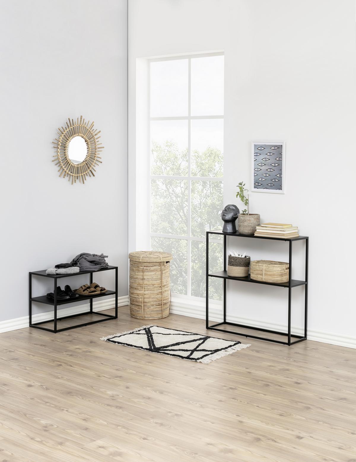 REGAŁ NA BUTY NEWTON -TREND- - czarny, Trend, metal (70/45,5/33cm) - MID.YOU