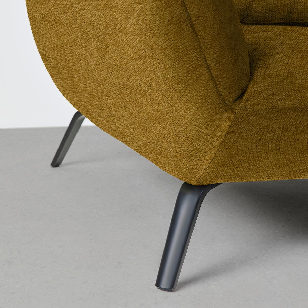 Wohnlandschaft Trendy Senfgelb - Senfgelb/Schwarz, MODERN, Holzwerkstoff/Textil (310/93/250cm) - Premium Living