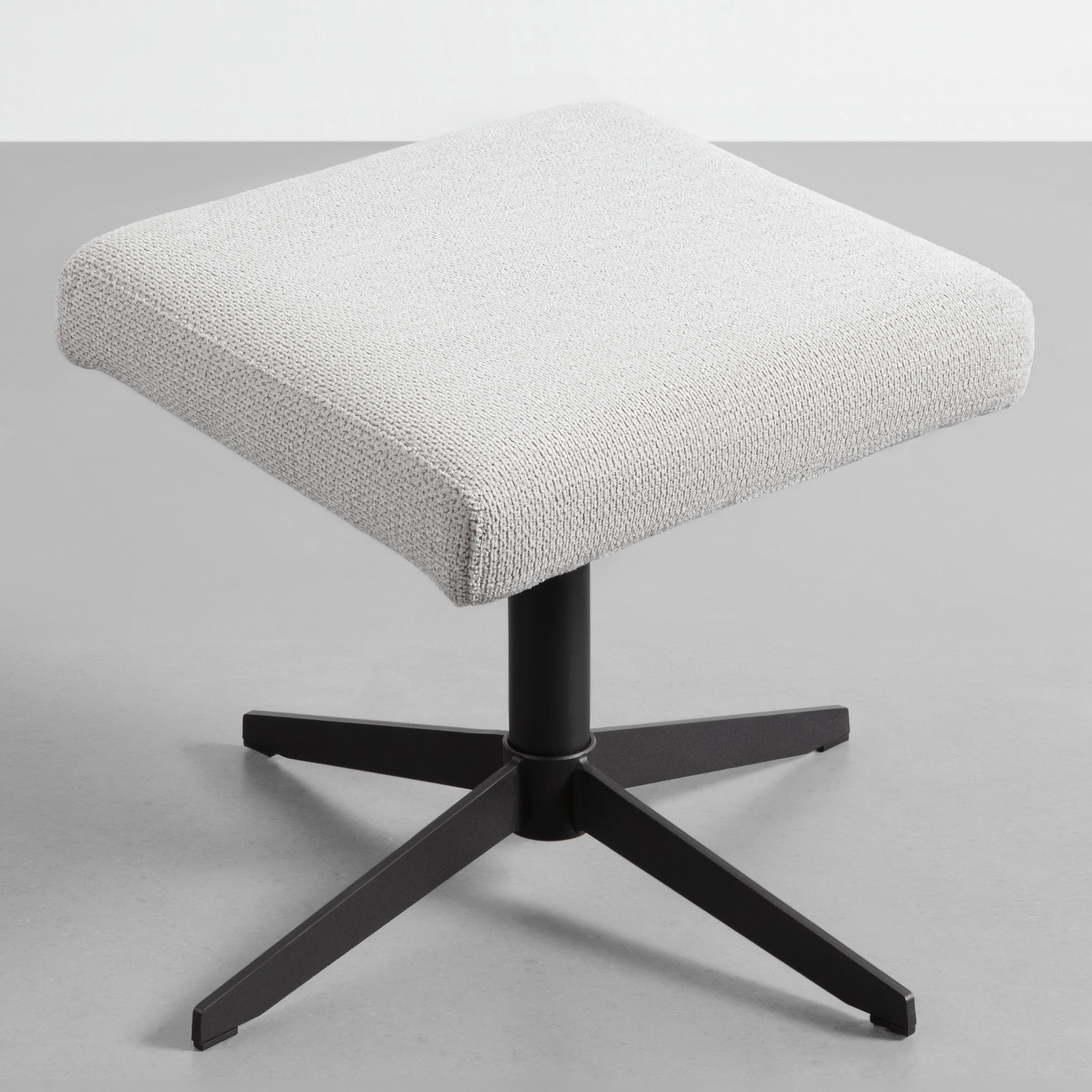 Relaxsessel Star Hellgrau - Hellgrau/Schwarz, MODERN, Textil/Metall (72/105-94/91-114cm) - Mömax