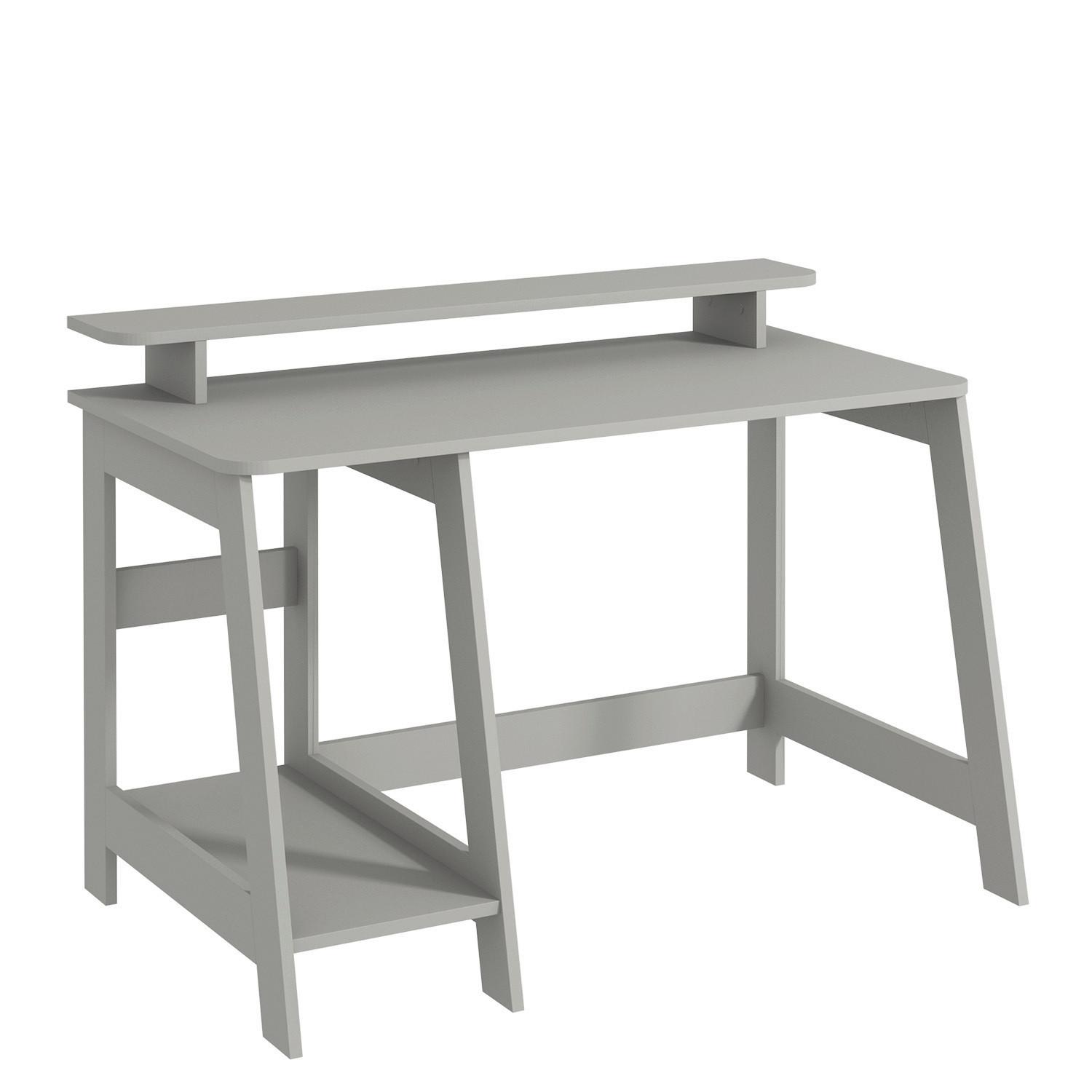 SCHREIBTISCH COUNTRY SCHREIBTISCH - Grau, Design, Holzwerkstoff (120/60/73cm) - Livetastic