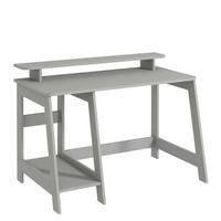 SCHREIBTISCH COUNTRY SCHREIBTISCH - Grau, Design, Holzwerkstoff (120/60/73cm) - Livetastic