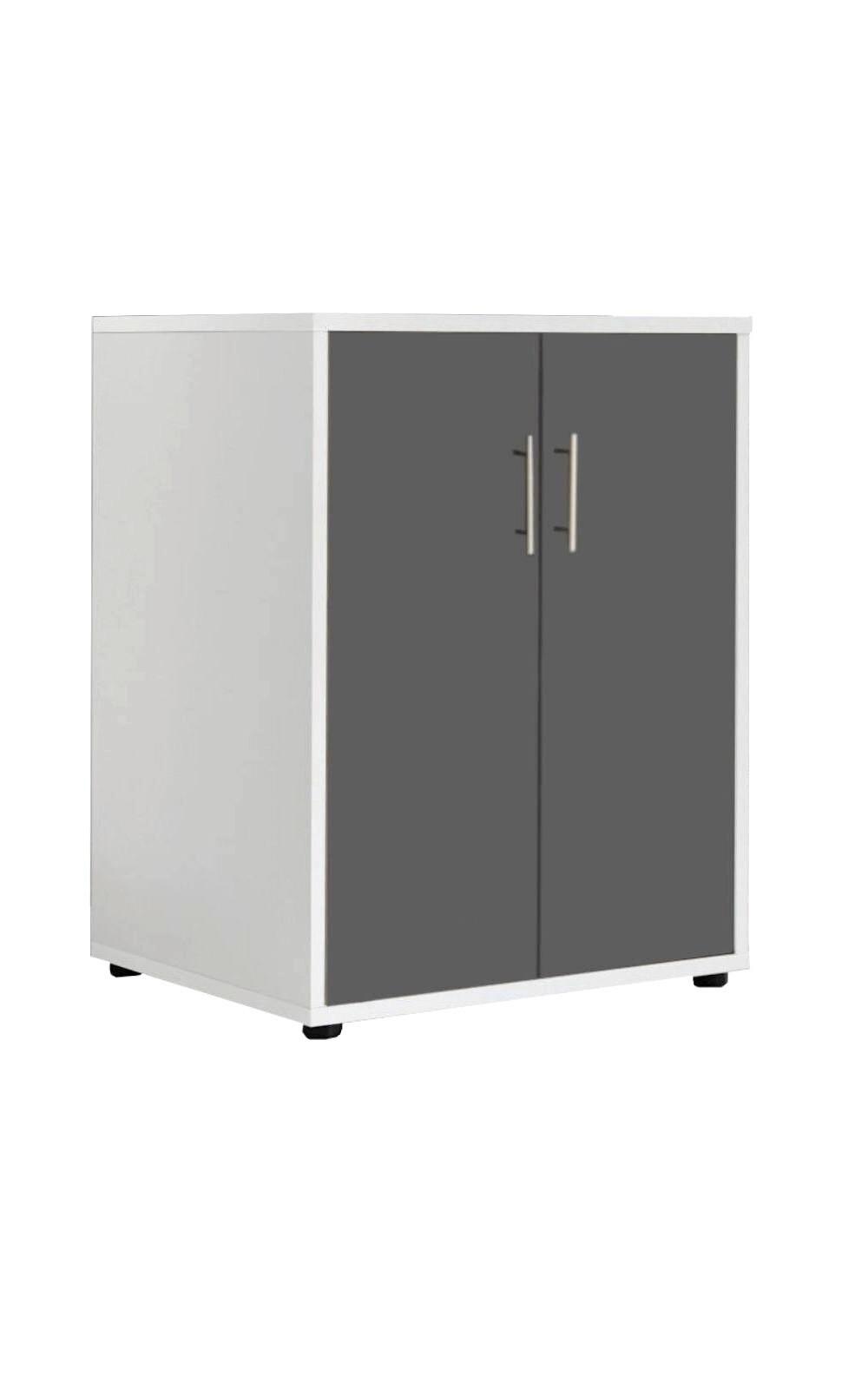 AKTENSCHRANK OFFICE EDITION - Anthrazit/Weiß, LIFESTYLE, Holzwerkstoff (54/74/50cm) - MID.YOU