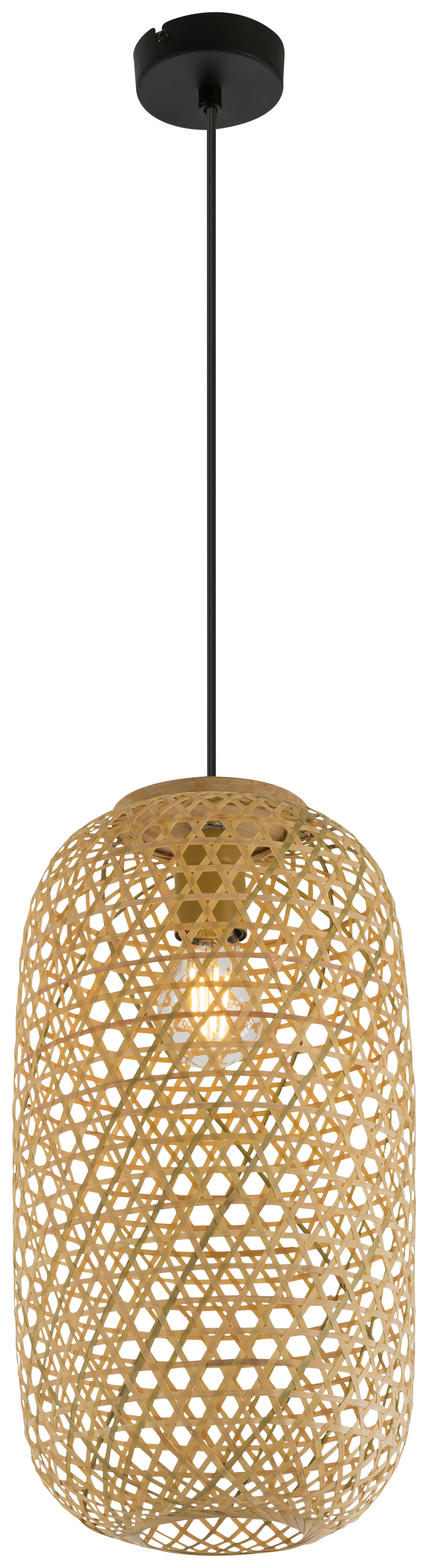 LAMPA WISZĄCA 15367H1 MIRENA - kolor naturalny, Natur, materiały naturalne (22/120cm) - Globo