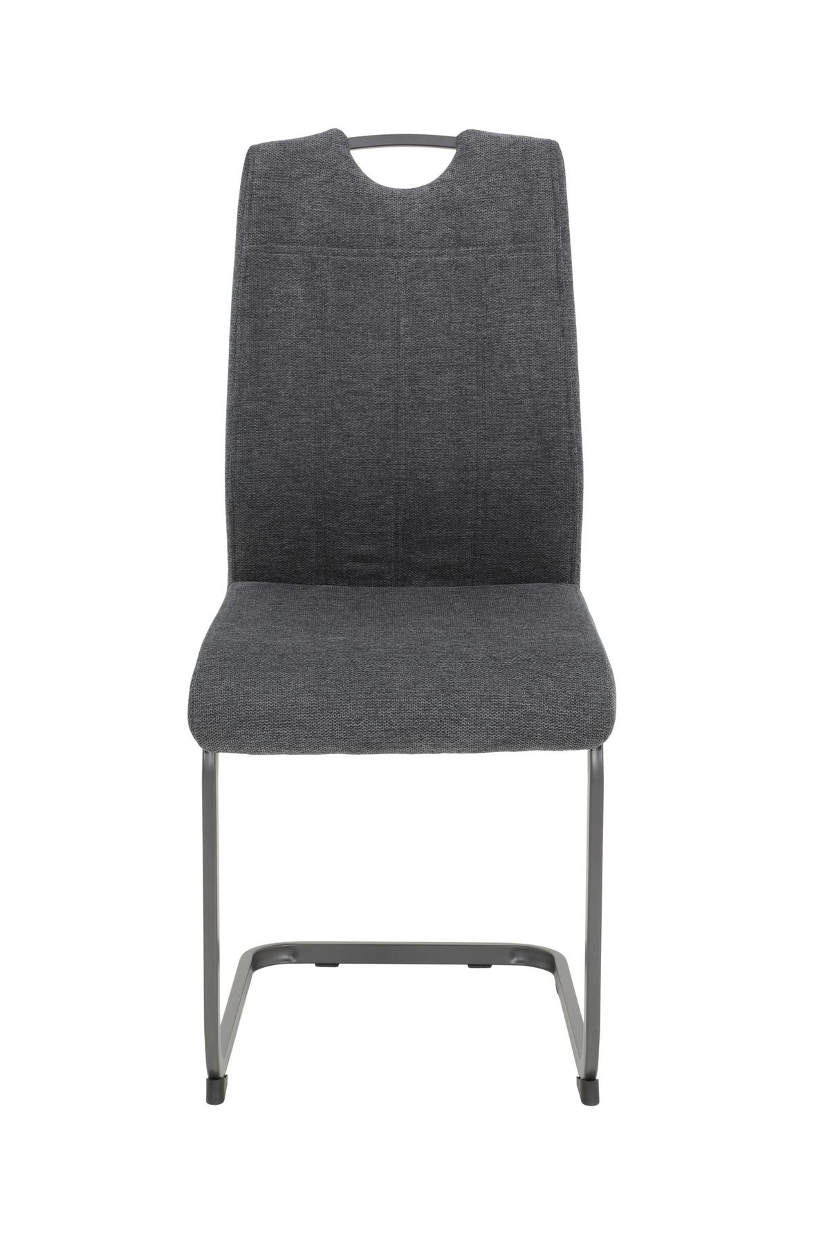 TISCHGRUPPE BRITTA I G - Anthrazit/Eiche Artisan, MODERN, Holzwerkstoff/Textil (140-220/76/90cm) - MID.YOU