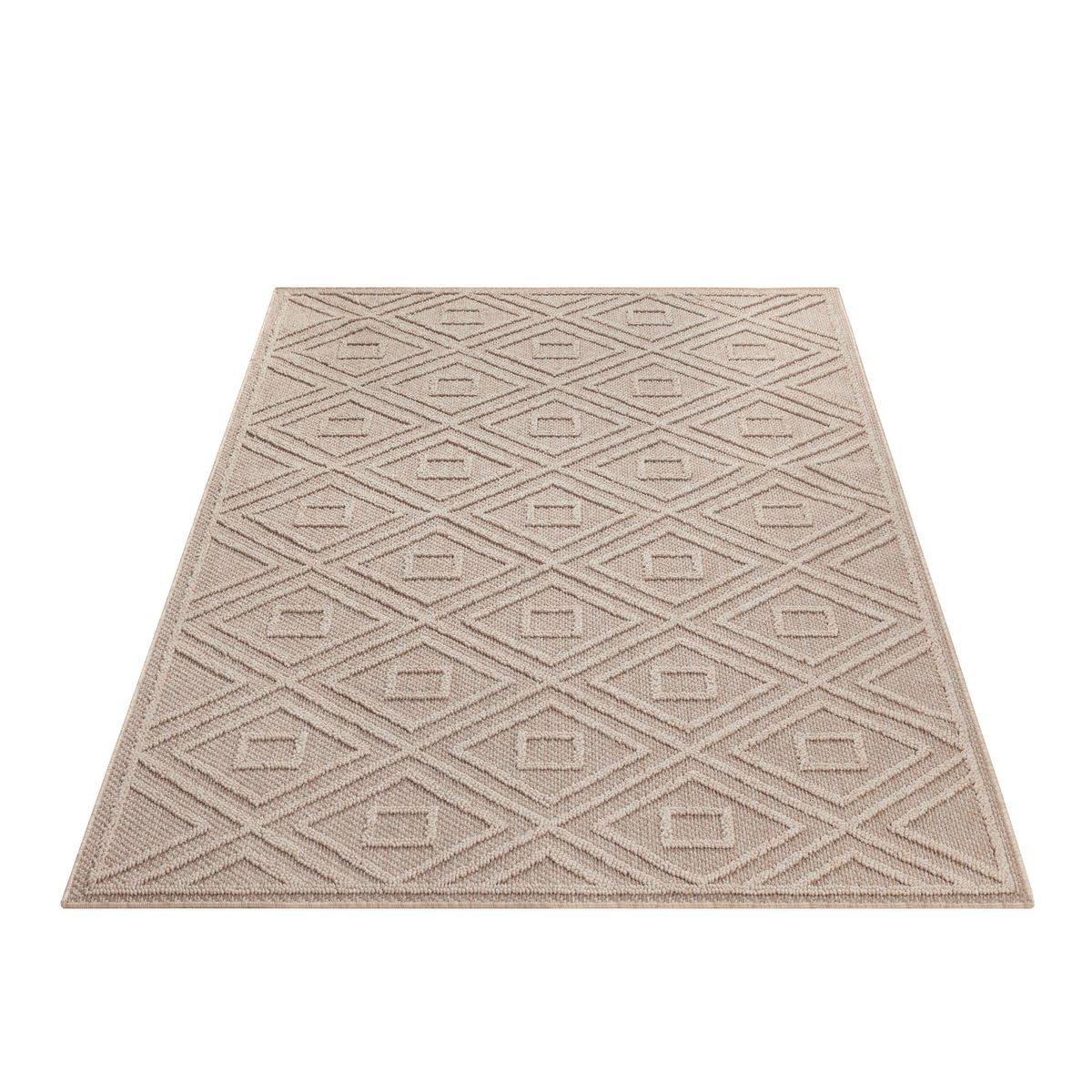 Outdoorteppich Patara Beige ca. 140x200cm - Beige, Design, Textil (140/200cm) - Novel