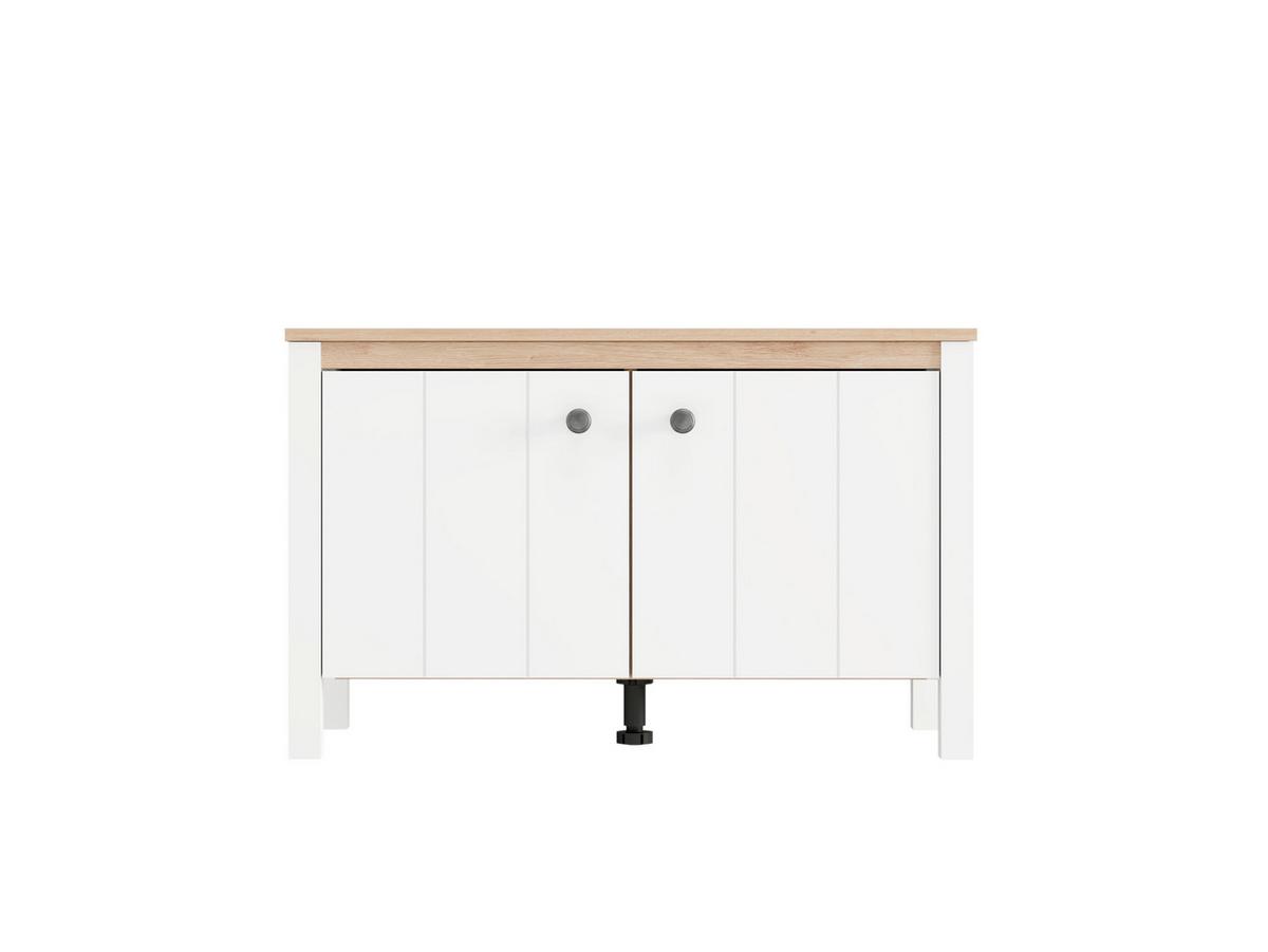 Előszobapad Bedford - fekete/Artisan tölgy, Romantik / Landhaus, műanyag/faalapú anyag (85,5/53,5/40cm)