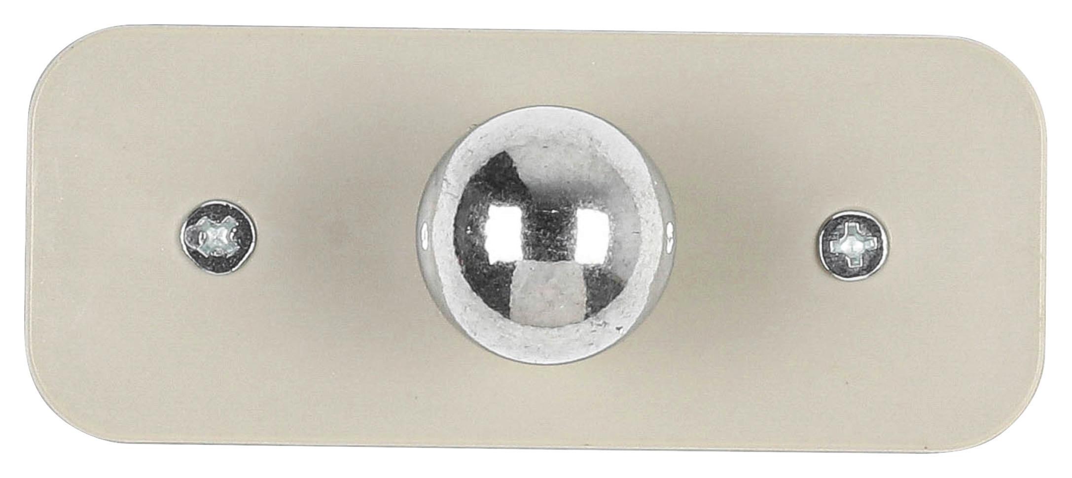 LED-Wandleuchte Rig 2 Sandfarben max. 3,5 Watt - Sandfarben, Modern, Kunststoff/Metall (9,3/7,5/5,2cm) - Modern Living