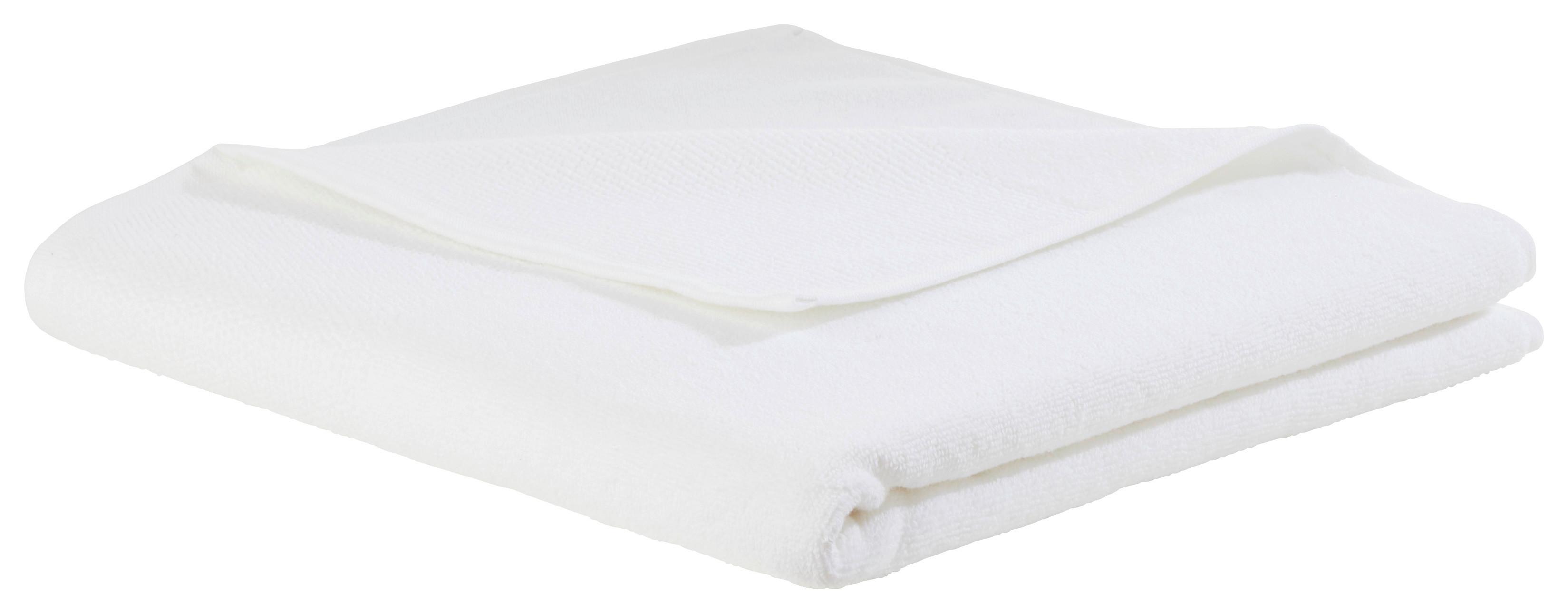 Duschtuch Olivia in Weiss ca. 70x140cm - Weiss, Konventionell, Textil (70/140cm) - Premium Living