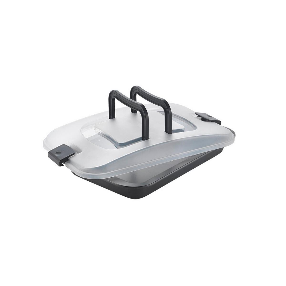 Hordozható Sütőtepsi Fedővel Dolceforno - (35/25/6cm) - Metaltex